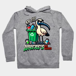 Funny Bin Chicken looking for chips Hoodie